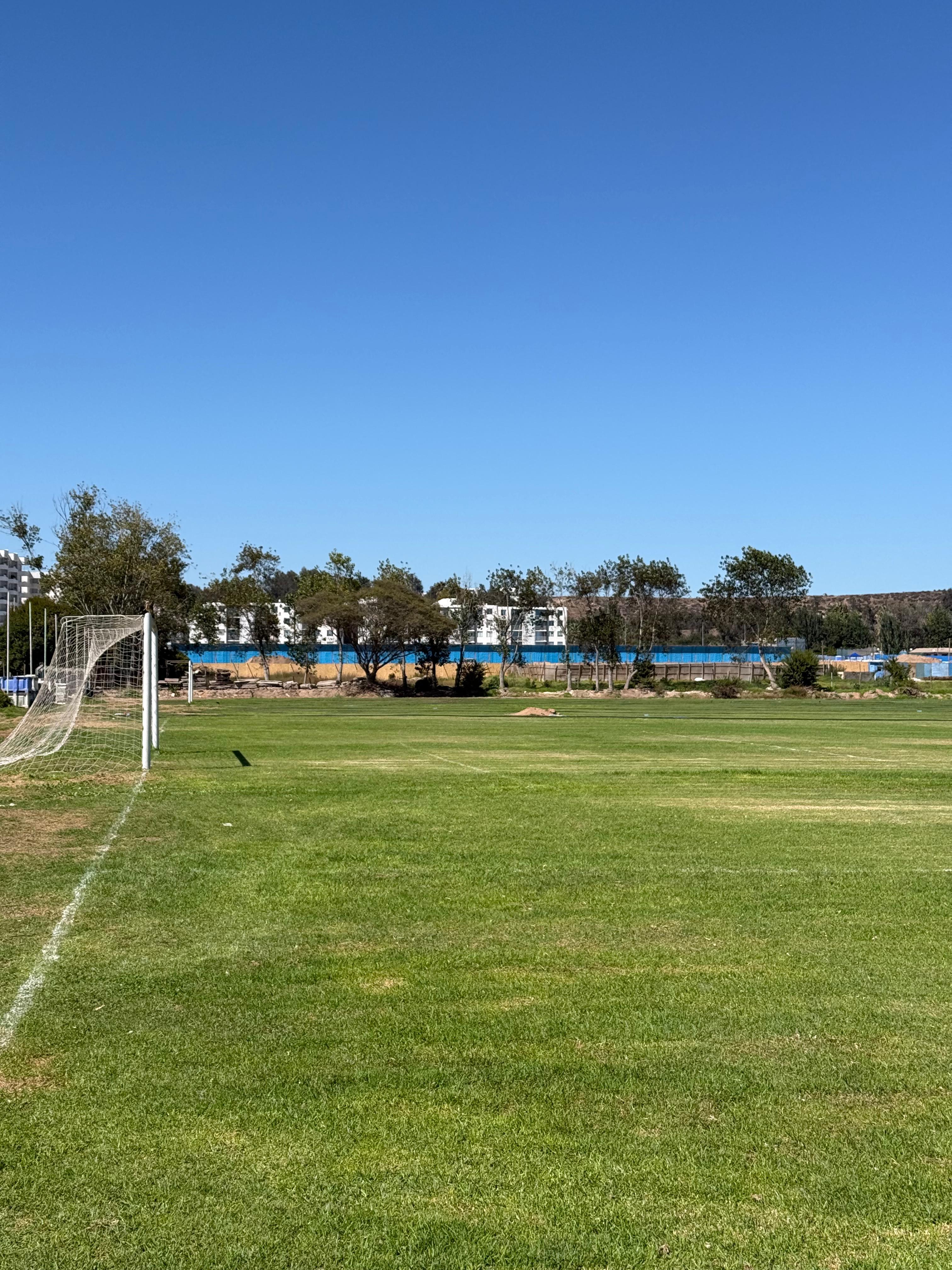 Vista arco de fútbol